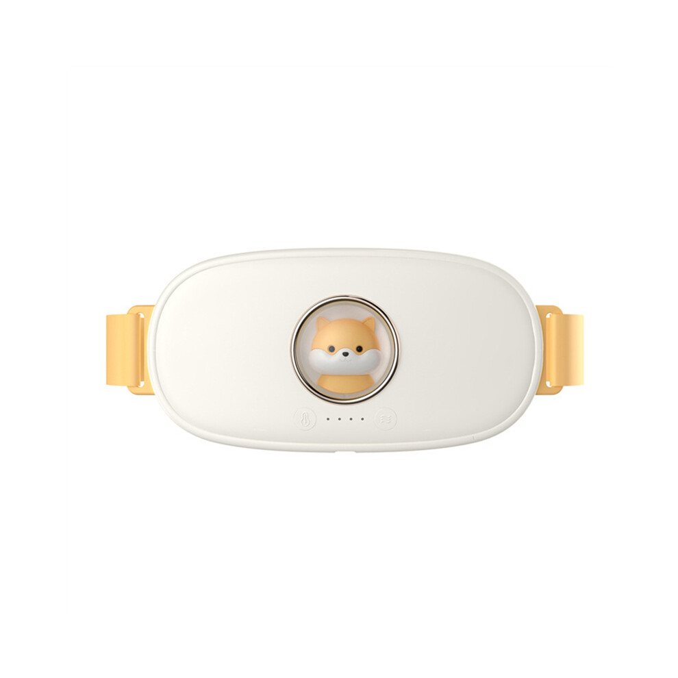White Uterus Heating Belt 4 Gear Adjustable Pain Reduce