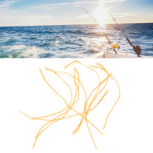 10 Stück geflochtene Leader-Loop-Verbindungskabel 20LB Orange Fliegenfischen Leader-Verbinder Coil
