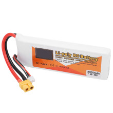 7,4V 5000mAh 40C Lipo Akku XT60 Stecker 2S wiederaufladbarer Akku für RC Renndrohne