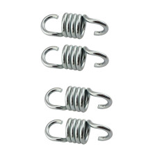 Chair Spring Frame Stands Set of 4 Heavy Duty Towing Hitch Double Outer Hook Spring Steel Springs for Porch Swing and Hammock Silver