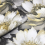 Muriva Charcoal Gold Floral Wallpaper 3D Effect Metallic Shimmer Feature Wall 3