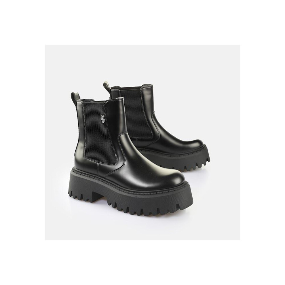 Buffalo (, (Adults')) Aspen Chelsea Boots Women's Black Size 3