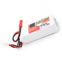 11.1V 900mAh 68x25x22mm batteria LiPo bianca JST