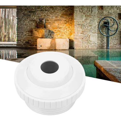 Pool Spa Water Outlet Jet Nozzle Replacement Durable White Plastic for Pool Spa Center Compatibility 2