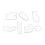 Acrylic Quilt Stencil Set 12 Inches for Sewing Crafts Memory Bear Pattern Ruler Stencil Durable Material 1