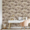 Muriva Blush Gold Floral Wallpaper 3D Effect Metallic Shimmer Feature Wall 2