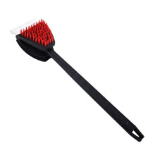Grill Cleaning Brush Steel Wire Brush with Nylon Bristles and Scraper Tool for BBQ Grill Accessories