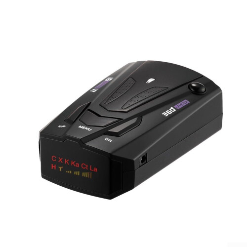 High Performance Speed Camera Detector 360 Degree Detection Voice Functionality Black Model