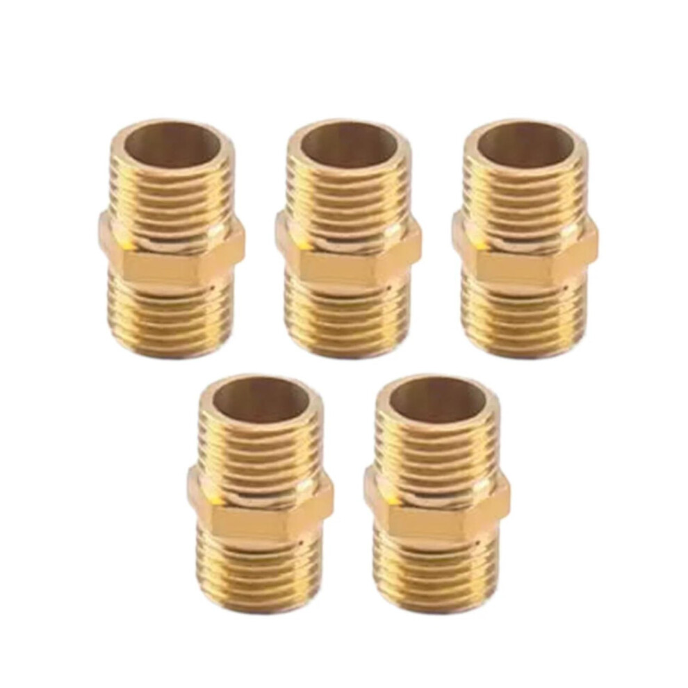 Rohrverbinder 5Er-Pack Aus Messing, 13Mm Kupfer Doppelte AuãEnzã¤Hne, Gold Fã¼R Rohrverbindungen Im Alltag 6482260767130