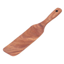 Teak-Spachtel aus Holz für Steak, Pizza, Kochen, Salat, Braten – Ideal als Firmenpräsent, für Zuhause und die Küche. Mittlere Schaufel 29x5
