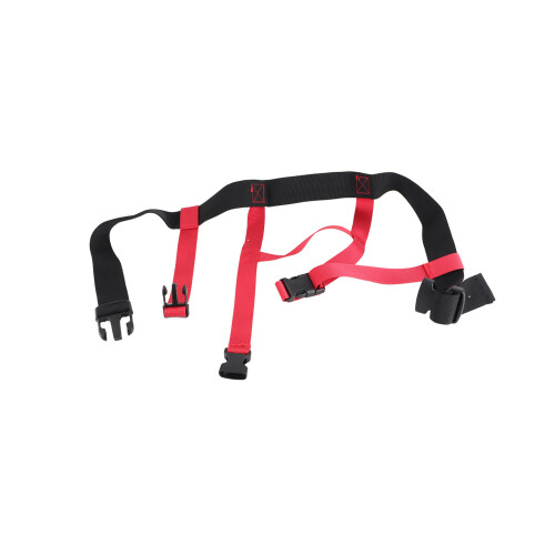 Snowboard Training Harness Black Red Nylon 2