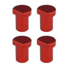 Aluminium Alloy Dog Workbench Pegs Brake Stops Set of 4 for 19mm 20mm Dog Holes Red Secure Positioning