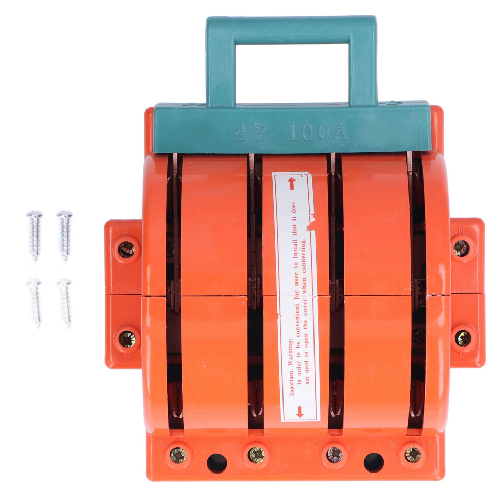 100A 4 Pole Double Throw Knife Switch Electrical 9469363590688
