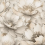 Muriva Cream Gold Floral Wallpaper 3D Effect Metallic Shimmer Feature Wall 3
