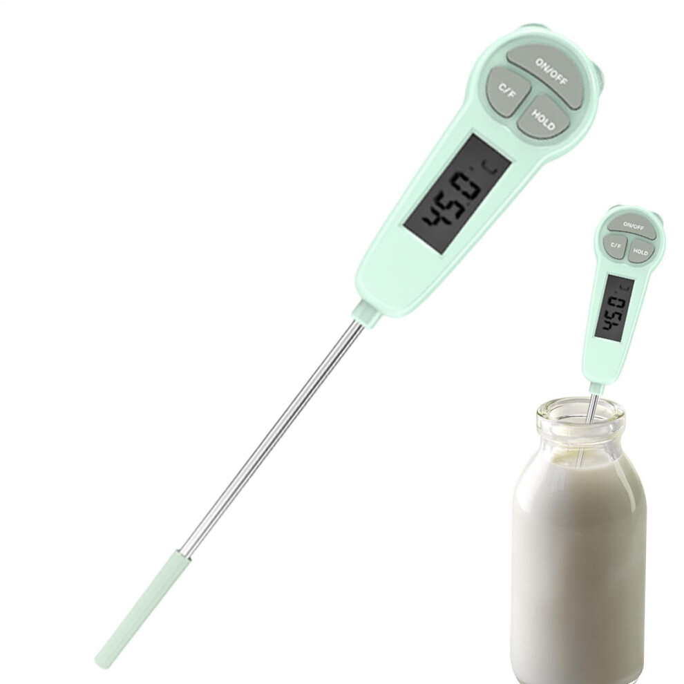 Digital Cooking Temperature Display, 304 Stainless Steel Probe, Electronic Food Thermometer for Barbecue, Home, Picnic, Travel