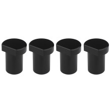 Aluminum Dog Workbench Positioning Stopper 4-Pack 19/20 mm Precision Woodworking Black