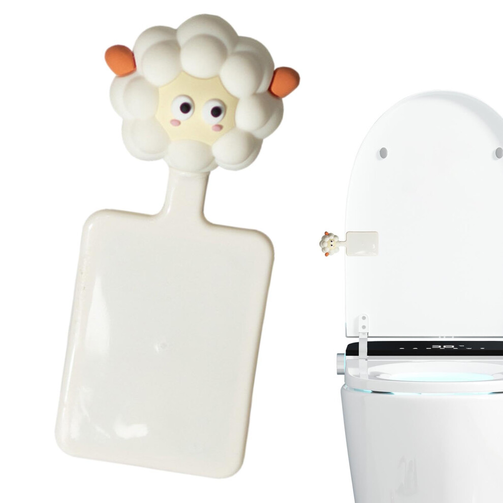 Toilet Lid Lifter with Cartoon Animal Design, Multifunctional Toilet Seat Cover for Hotels and Bathrooms, Lamb