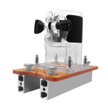 2 in 1 Wood Router Base Aluminum Router Tool for 65mm Palms Router with Groove Holder for Precision Cutting