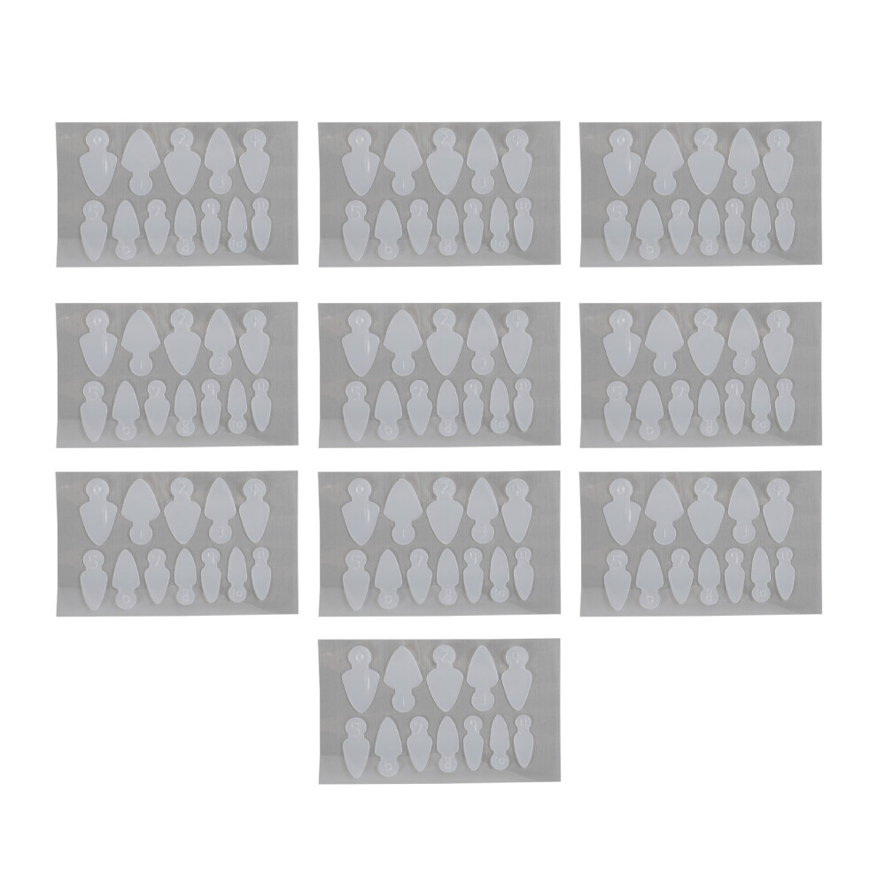 120PCS Dual Nail Form Reusable Dual Mold French