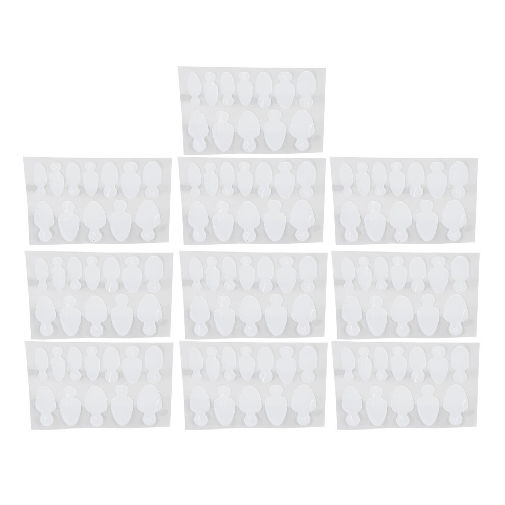 10 Sheets Nail Tip Guide Sticker Reusable Nail