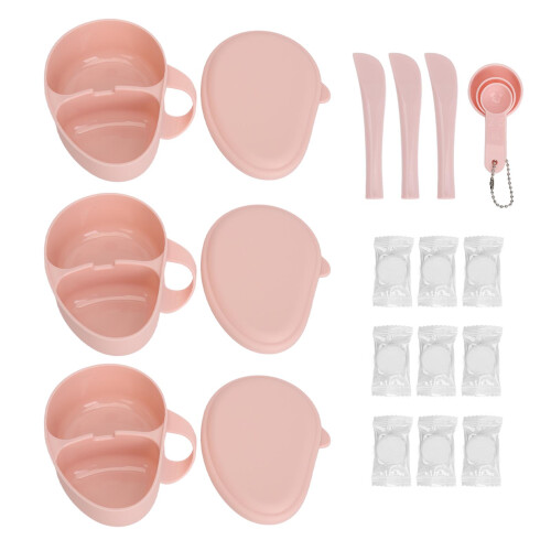 3 Sets DIY Face Mask Bowl Set Brush Measuring
