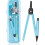 Math Compass Set with Replacement Leads, Precision Drawing Tools for Geometry, Durable and Accurate Pencil Compass for Students 1