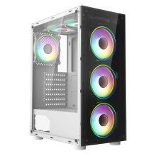 Gaming PC Tower: Intel Core i7 3rd Gen 16GB RAM 1TB+256GB SSD RTX3050 6GB WIN 11 White 6 FAN RGB