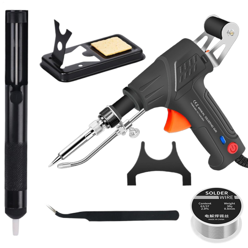 Soldering Kit For Electronics, 60W External Heating Soldering Station With Tweezers For Computer And Phone Repair 6493810762512