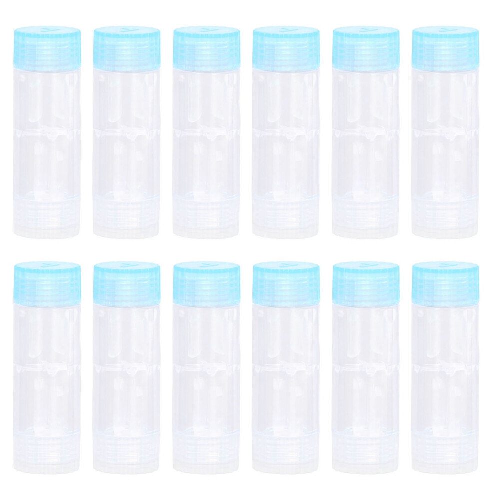 12PCS Contact Lens Case Transparent Portable ABS