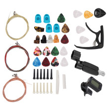 Set di corde colorate per chitarra, accordatore CR2032 da 200 mAh