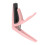 Capotasto in plastica rosa per ukulele con cuscinetto in silicone 4