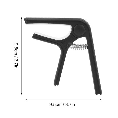 Capotasto per chitarra clip-on a molla nero 9,59,5 cm 2