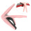 Capotasto in plastica rosa per ukulele con cuscinetto in silicone 16