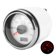 52mm/2.1in tachimetro a lancetta 9-32VDC acciaio inox