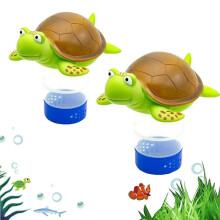 Swimming Turtle Chlorine Dispenser for Pool - Cute Floating Chlorinator with Pool Tablet Compatibility, X2M9 Model