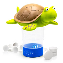 Pool Accessories Tool, Portable Turtle Chlorine Dispenser for Hot Tub, Adjustable Tablet Float for Swimming Pools
