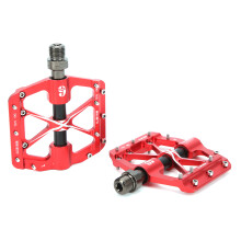 WAKE Mountainbike 3-Lager CNC-Aluminiumlegierung Pedal Langlebiges Fahrrad Zubehör Rot