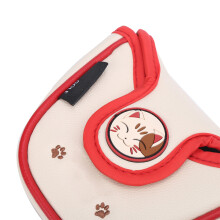 Glücklicher Katzen wasserdichter Golf-Mallet-Kopfaufsatz Club Center Putter Kopfcover Schutzwächter