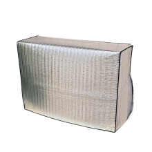 Aluminium Film Air Conditioner Cover 80x55x30cm Outdoor UV Protection Silver Weatherproof AC Cover