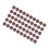 50 pezzi di perline in silicone da 6 mm per rig da carpa marrone 16