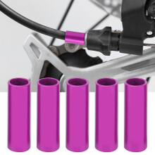 DUUTI 5 pezzi da 4 mm viola tappi terminali in lega di alluminio
