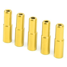 5 pezzi cappucci per tubo del cavo del freno in lega di alluminio da 5 mm, dorati