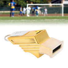 Mortun ABS Professioneller Schiedsrichter-Trainingspfeife für Fußball, Basketball, Volleyball Sports (Gold-Silber)