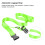 Sangle de bagage de voyage 90g réglable vert fluo 11