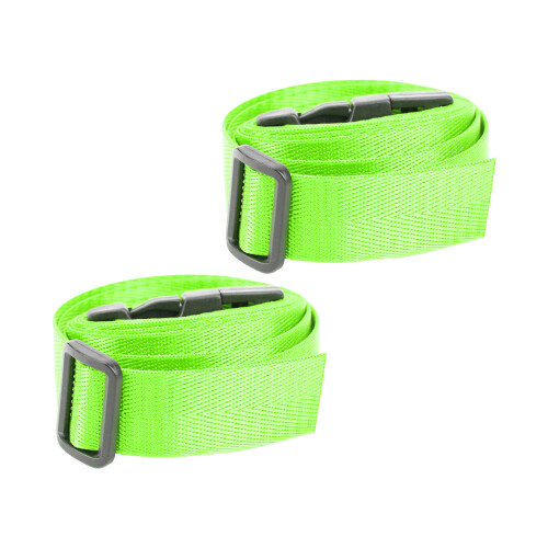 Sangle de bagage de voyage 90g réglable vert fluo 2