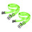 Sangle de bagage de voyage 90g réglable vert fluo 13