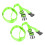 Sangle de bagage de voyage 90g réglable vert fluo 15