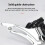 WAKE Deragliatore anteriore 110 x 80 mm Argento-Nero 10