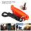 Sifflet d’urgence à double fréquence orange PP 1pc 12