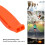 Sifflet d’urgence à double fréquence orange PP 1pc 6